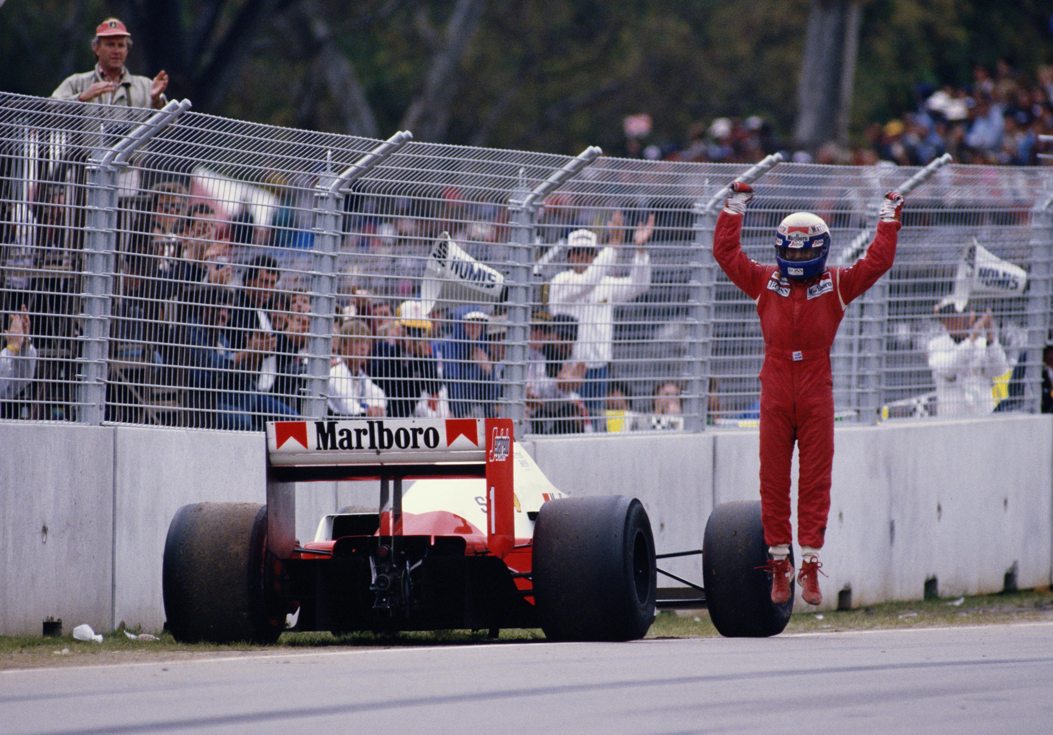 Alain Prost (McLaren) au Grand Prix d'Australie 1986