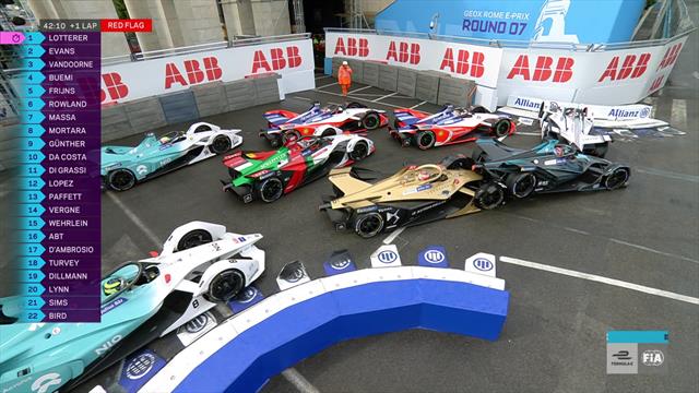 'Absolute chaos!' - Formula E race halted after massive pile-up 'Absolute chaos!' - Formula E race halted after massive pile-up
