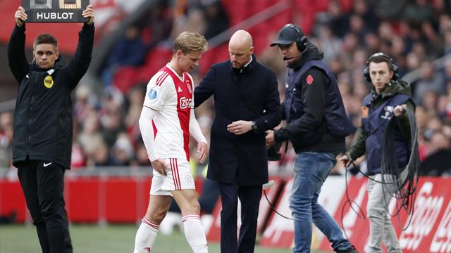 Ajax midfielder De Jong may miss Juventus tie