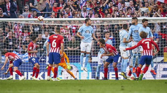 Un missile en pleine lunette : le magnifique coup franc de Griezmann