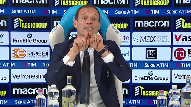 Allegri si dà all'Ippica: "I record? Ora vi spiego cosa vuol dire vincere di corto muso..." Allegri si dà all'Ippica: "I record? Ora vi spiego cosa vuol dire vincere di corto muso..."