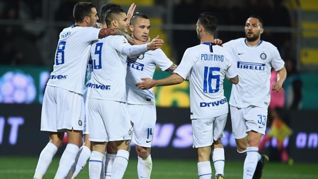 L'Inter espugna Frosinone e consolida il terzo posto: 3-1 allo Stirpe