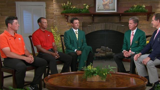 Her er nordmannen i studio sammen med golf-legenden Tiger Woods Her er nordmannen i studio sammen med golf-legenden Tiger Woods