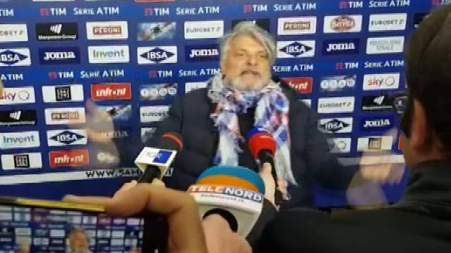 Ferrero: "Mio ultimo derby a Genova? Vi attaccate ar c...." Ferrero: "Mio ultimo derby a Genova? Vi attaccate ar c...."