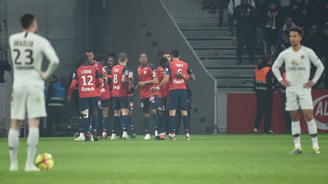 Dai sogni di festa all'incubo: notte fonda per il PSG che perde 5-1 a Lille
