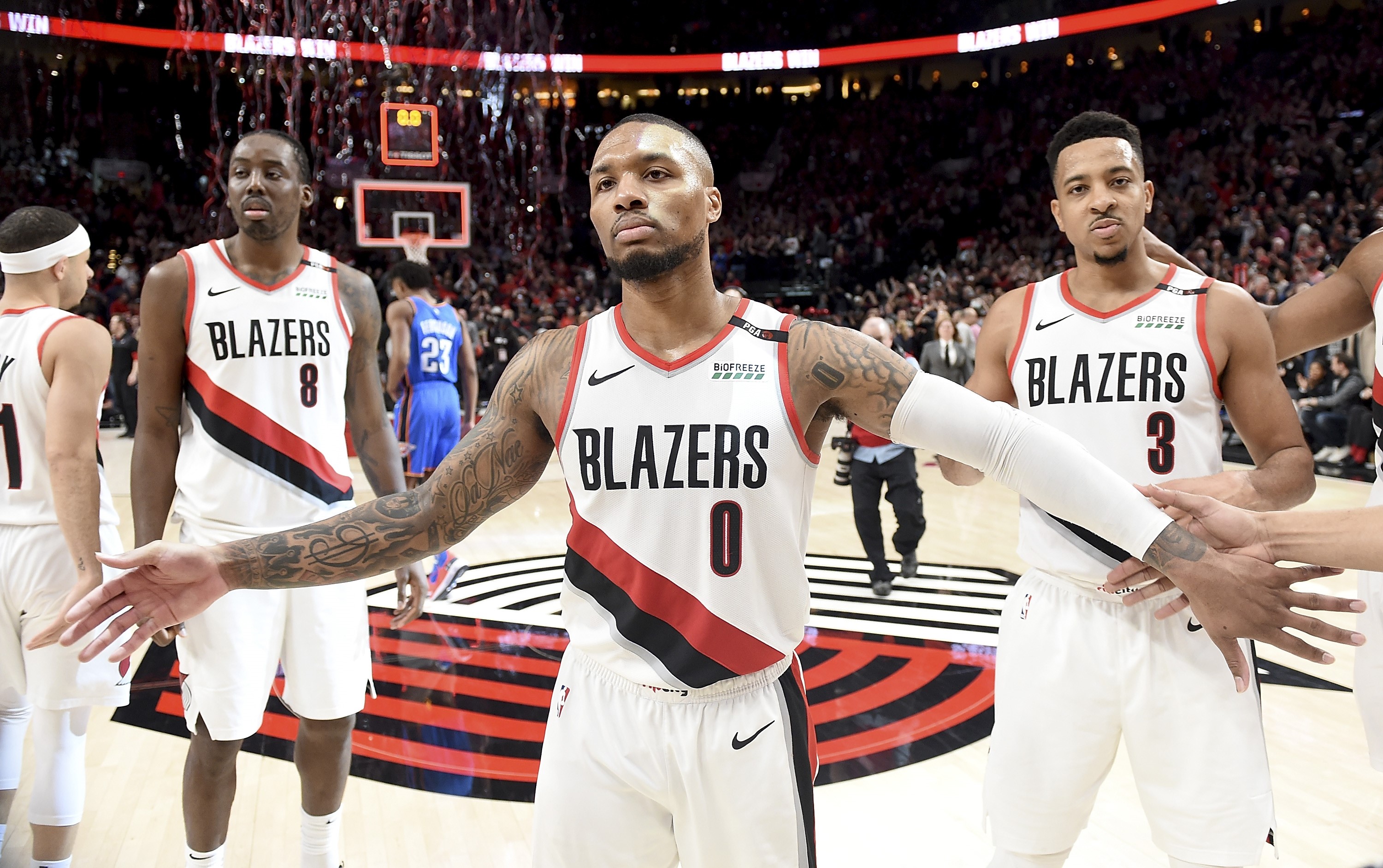 Damian Lillard ve CJ McCollum, Portland Trail Blazers, 2019