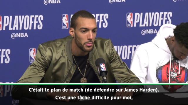 Gobert : "Difficile pour moi de défendre face à Harden" Gobert : "Difficile pour moi de défendre face à Harden"