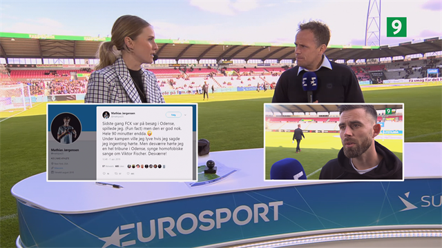 Michelsen og Drachmann om homofobi på tribunerne: Vi er klar til at stoppe med at spille Michelsen og Drachmann om homofobi på tribunerne: Vi er klar til at stoppe med at spille