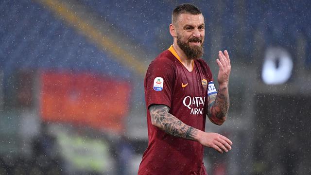 La Roma perde De Rossi per 20 giorni: lesione muscolare alla coscia destra