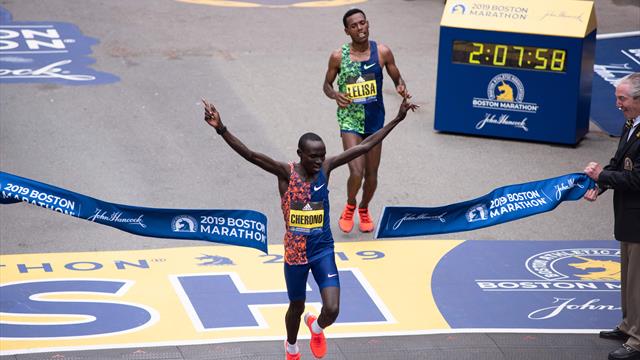 Marathon de Boston : un sprint de folie et Cherono a maté Desisa
