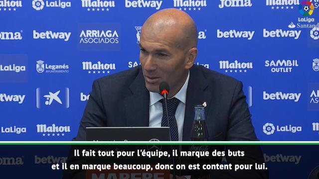 32e j. - Zidane : "Benzema marque beaucoup, nous sommes contents pour lui" 32e j. - Zidane : "Benzema marque beaucoup, nous sommes contents pour lui"