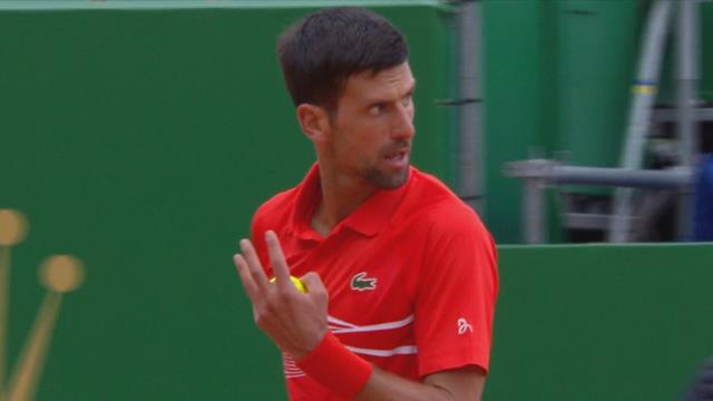 L'énervement de Djokovic malgré un jeu très important remporté au 1er set L'énervement de Djokovic malgré un jeu très important remporté au 1er set