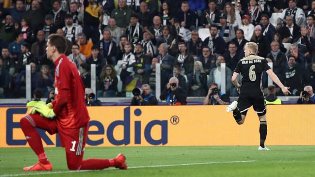 Le pagelle di Juventus-Ajax 1-2: Ronaldo ultimo a mollare, male Bonucci e Rugani. Van De Beek show