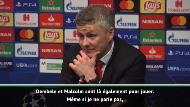 Solskjaer : "Barcelone va gagner la Ligue des Champions" Solskjaer : "Barcelone va gagner la Ligue des Champions"
