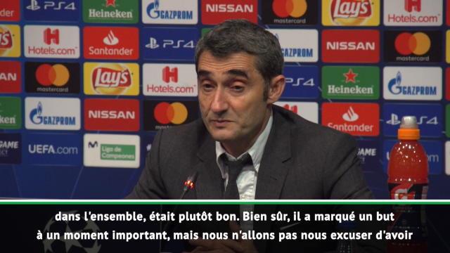 Valverde : "Nous n'allons pas nous excuser d'avoir Messi" Valverde : "Nous n'allons pas nous excuser d'avoir Messi"