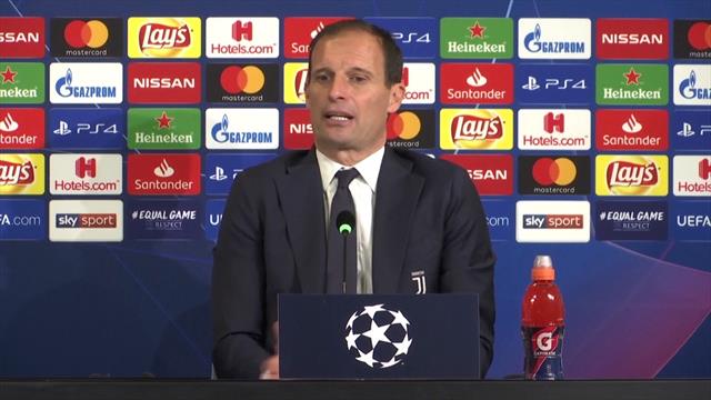 Allegri: "Tutti hanno detto arriva Ronaldo e si vince la Champions, ma non vince solo la Juventus" Allegri: "Tutti hanno detto arriva Ronaldo e si vince la Champions, ma non vince solo la Juventus"