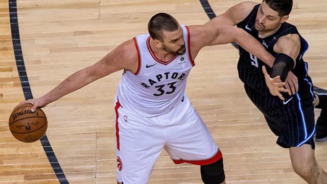 Gasol e Ibaka apoyan la exhibición de Leonard en el triunfo de los Raptors