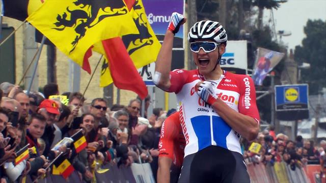 Von vorne weg: Van der Poel lässt die Muskeln spielen Von vorne weg: Van der Poel lässt die Muskeln spielen