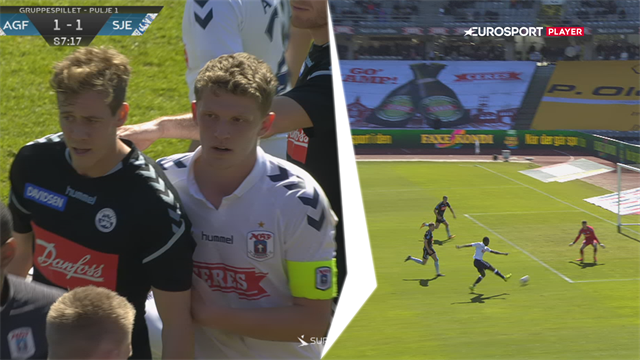 Highlights: Bundu gav AGF en 2-1-sejr efter hektisk afslutning, hvor SønderjyskE så rødt Highlights: Bundu gav AGF en 2-1-sejr efter hektisk afslutning, hvor SønderjyskE så rødt