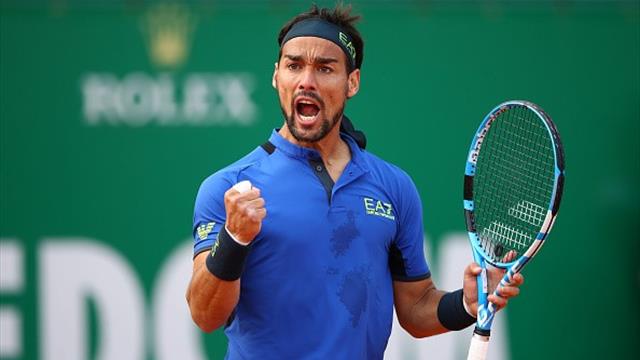 Amortie, lob et smash : Fognini a fait visiter le court à Nadal Amortie, lob et smash : Fognini a fait visiter le court à Nadal