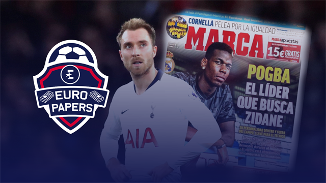 Euro Papers: Eriksen's future in doubt... because of Pogba Euro Papers: Eriksen's future in doubt... because of Pogba
