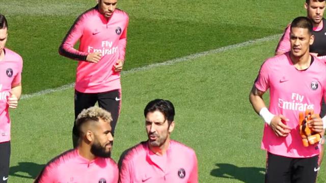 Neymar a bien participé à l'entraînement, à la veille du match face à Monaco Neymar a bien participé à l'entraînement, à la veille du match face à Monaco