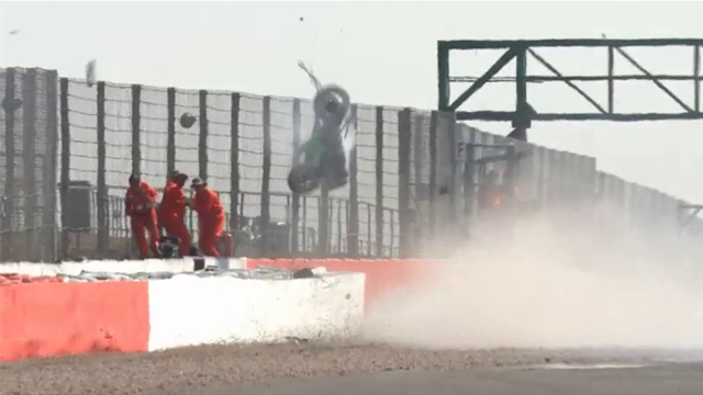 Barry Teasdale and Paul McClung in huge crash at Silverstone Barry Teasdale and Paul McClung in huge crash at Silverstone