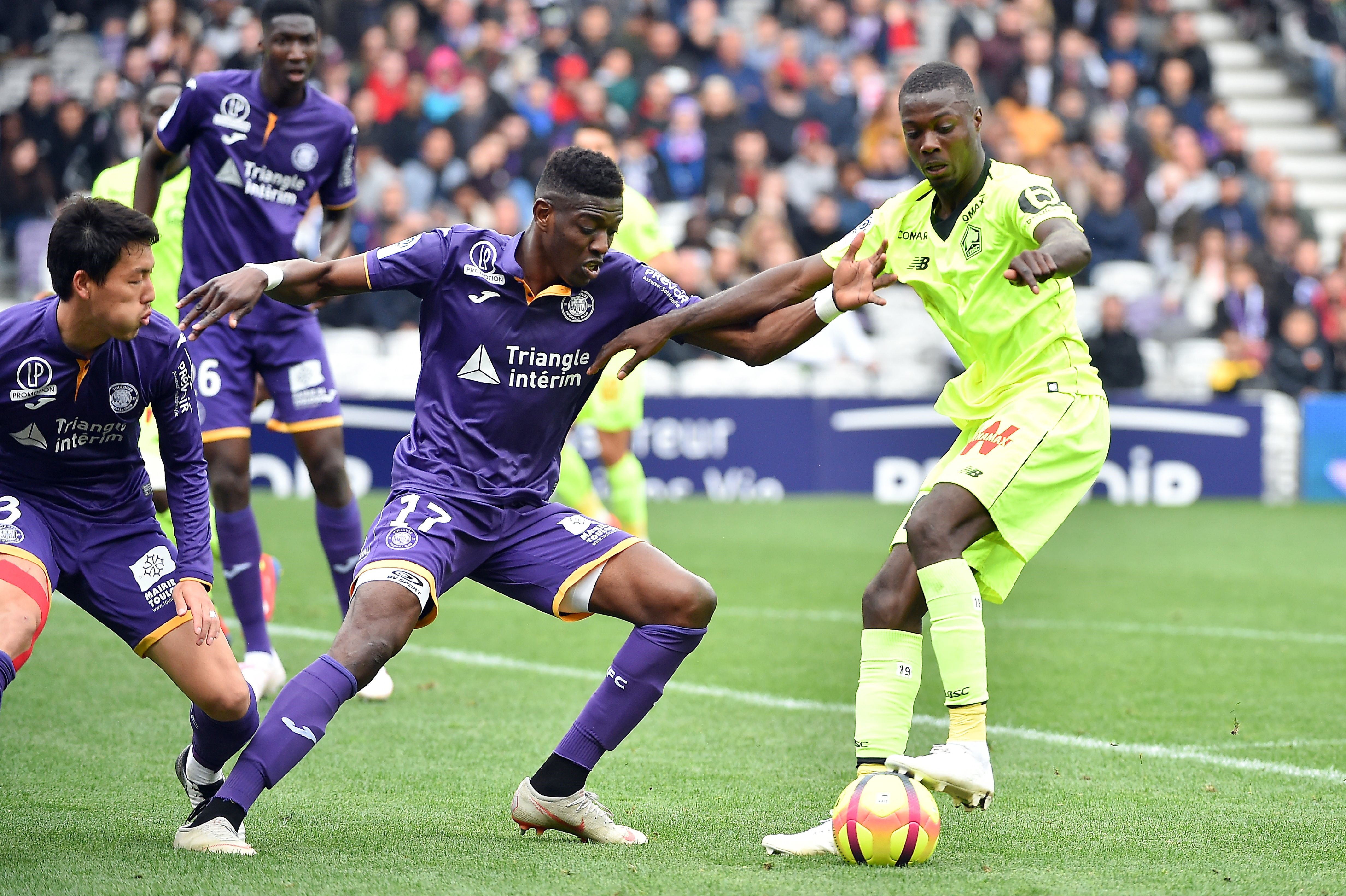 Nicolas Pépé lors de Toulouse-Lille / Ligue 1