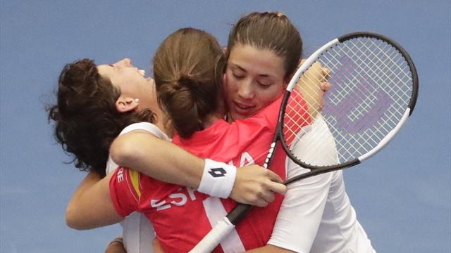 Copa Federación, Bélgica-España: Garbiñe y Carla nos devuelven al Grupo Mundial (2-3)