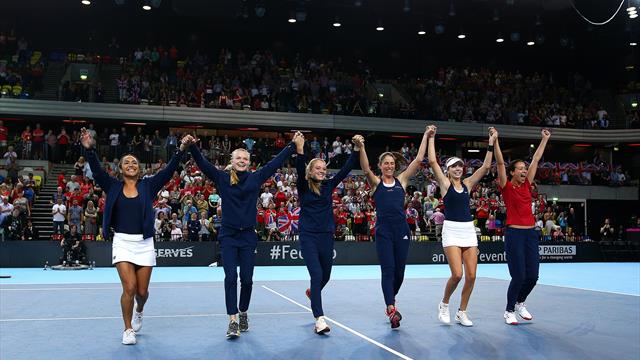 Boulter win seals Fed Cup promotion for Britain