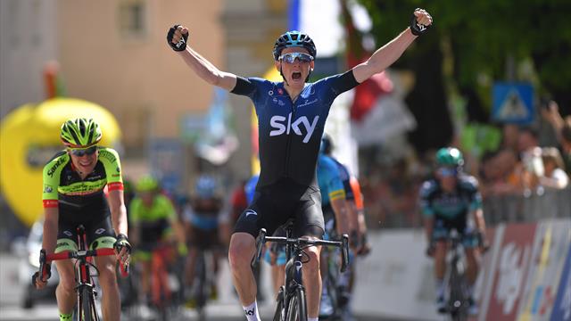 Geoghegan Hart gagne, Nibali se teste
