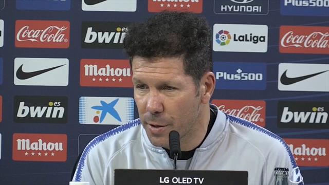 Simeone elogia la renovación de Oblak: "Es importantísima, es el mejor portero del mundo" Simeone elogia la renovación de Oblak: "Es importantísima, es el mejor portero del mundo"