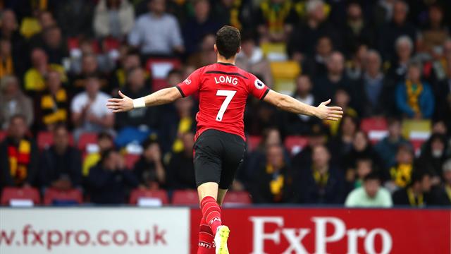 Long scores fastest Premier League goal but Southampton held at Watford