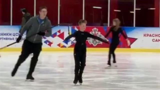 12-летний фигурист из России выполнил пятерной прыжок со страховкой