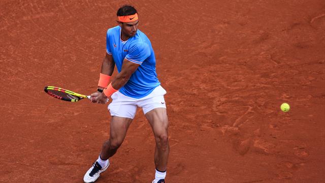 En progrès, Nadal passe entre les gouttes