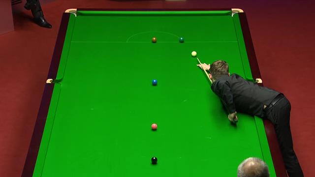Campeonato del Mundo 2019: James Cahill no falla en dos bolas clave, la primera, un ángulo difícil Campeonato del Mundo 2019: James Cahill no falla en dos bolas clave, la primera, un ángulo difícil