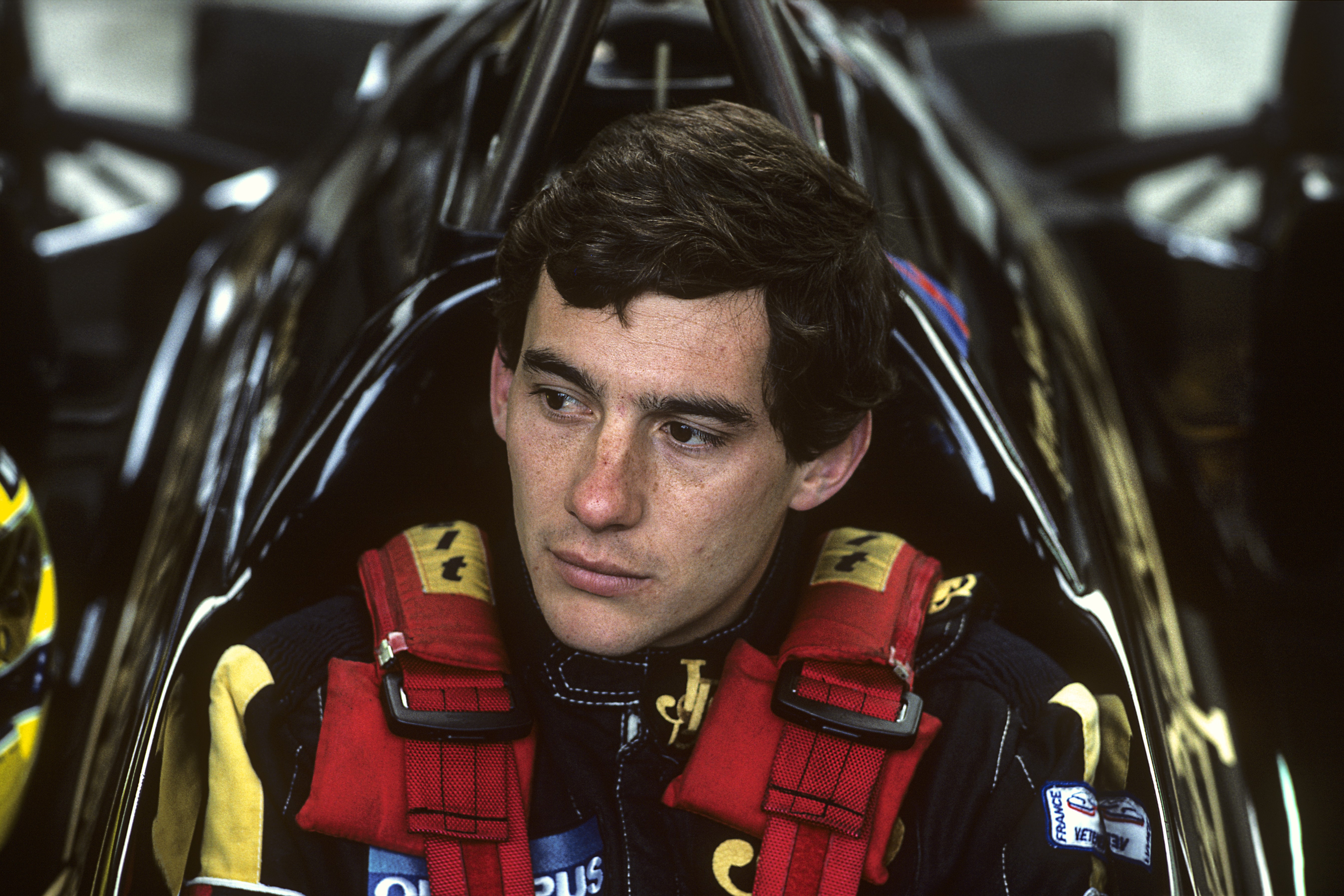 Ayrton Senna (Lotus) au Grand Prix de Belgique 1985