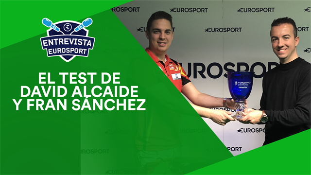 El test de David Alcaide y Fran Sánchez, comentaristas de snooker en Eurosport El test de David Alcaide y Fran Sánchez, comentaristas de snooker en Eurosport