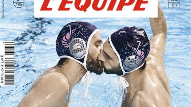 «Подобный жест любви не должен шокировать». L'Equipe выпустит номер с целующимися ватерполистами