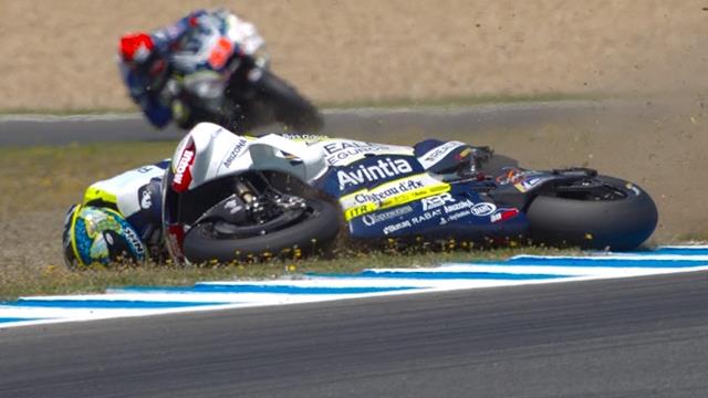 MotoGP: crash vrije training 2 MotoGP: crash vrije training 2