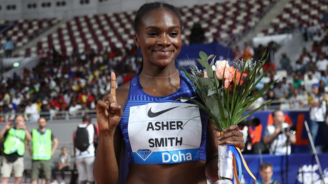 Brilliant Asher-Smith storms to 200m Diamond League win in Doha Brilliant Asher-Smith storms to 200m Diamond League win in Doha