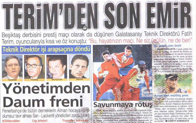 Terim'den son emir