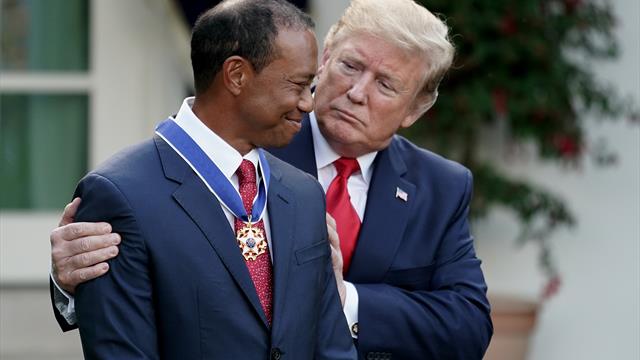 Trump décore Woods de la "médaille de la Liberté"
