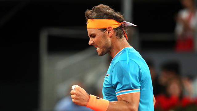 El puntazo de Nadal seguido de su famoso 'vamos' y el cabreo de Wawrinka
