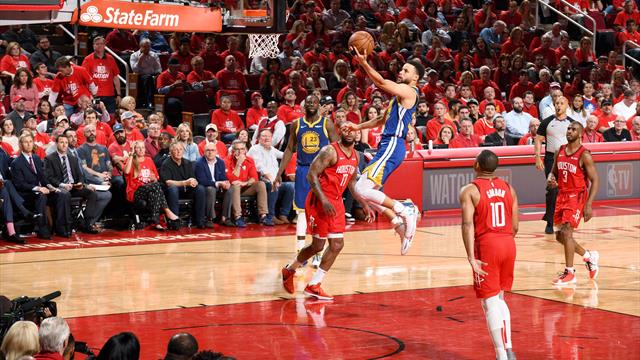 Curry and Thompson edge Warriors past Rockets