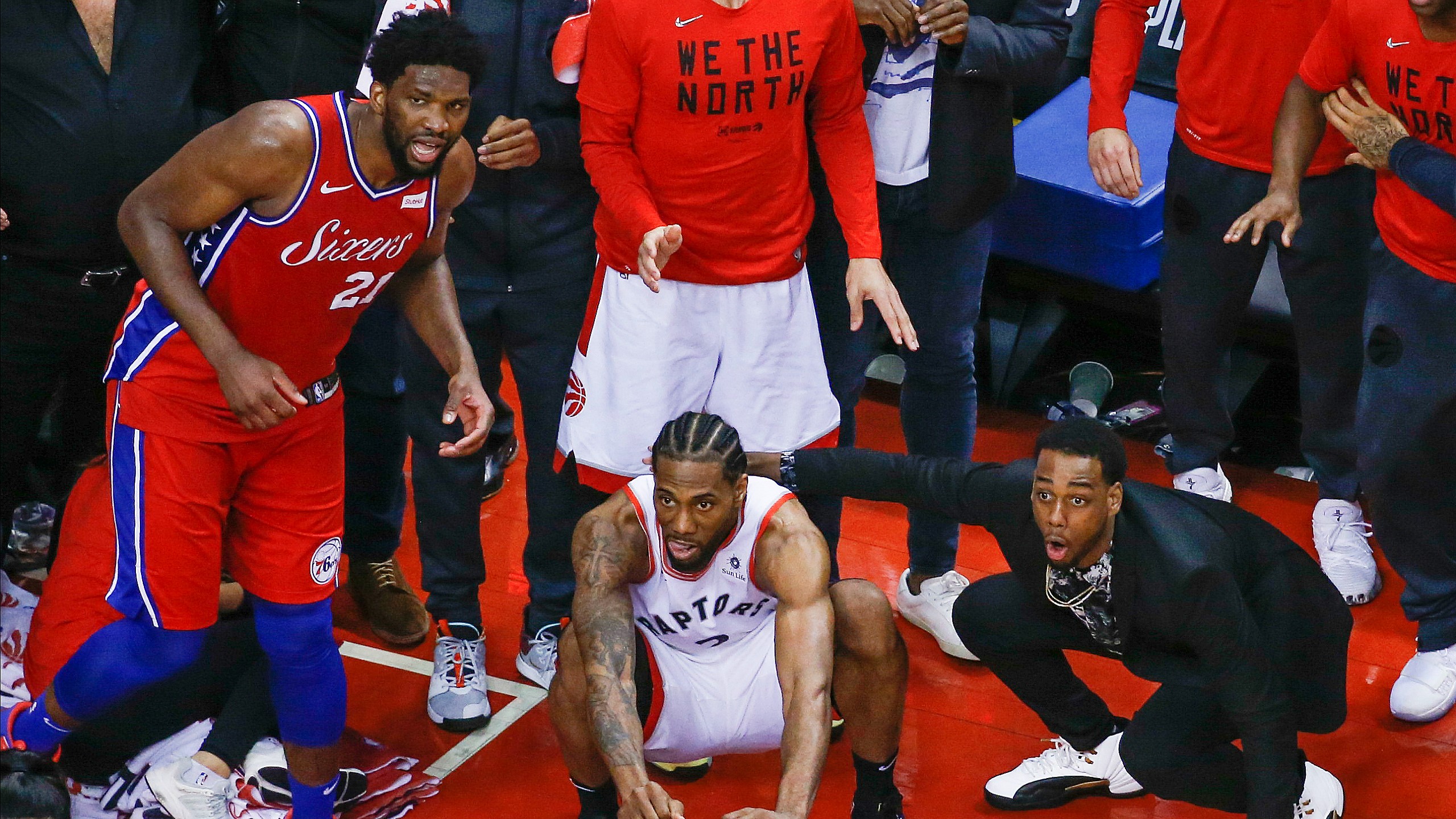 Kawhi Leonard (Toronto Raptors) & Joel Embiid (Philadelphia 76ers)