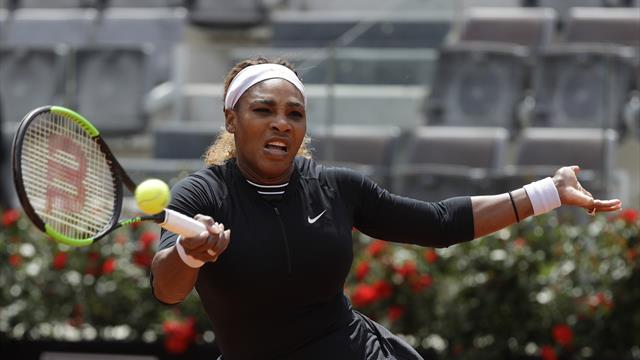 Serena Williams victorious on return in Rome to set up clash with sister Venus