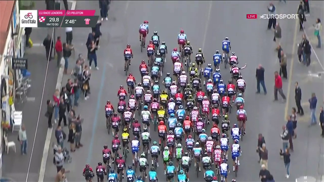 Giro de Italia 2019: Lo nunca visto, el pelotón aparta a la gente que se hacía fotos en la carretera Giro de Italia 2019: Lo nunca visto, el pelotón aparta a la gente que se hacía fotos en la carretera