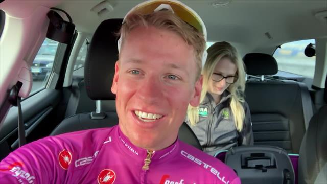 Giro de Italia 2019: Ackermann, encantado de recuperar la maglia ciclamino