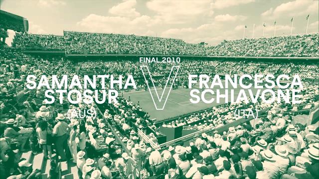 I match più belli della storia del Roland Garros: 2010, Francesca Schiavone vs Samantha Stosur I match più belli della storia del Roland Garros: 2010, Francesca Schiavone vs Samantha Stosur